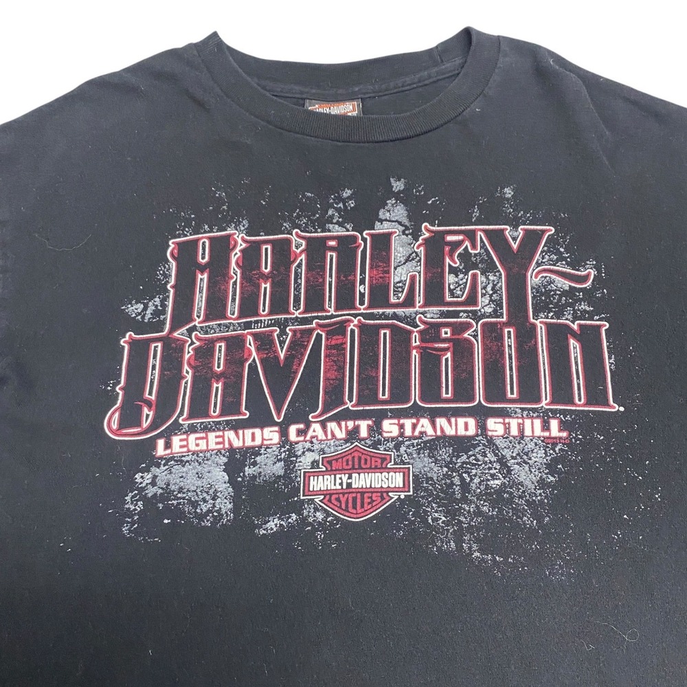 Y2K Black Harley-Davidson Peterborough T-Shirt